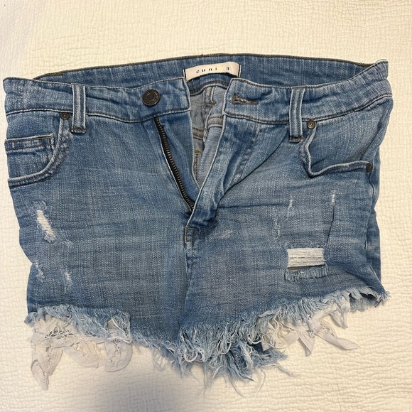 eunina Pants - eunina denim jean shorts with floral patches -‎ Size small